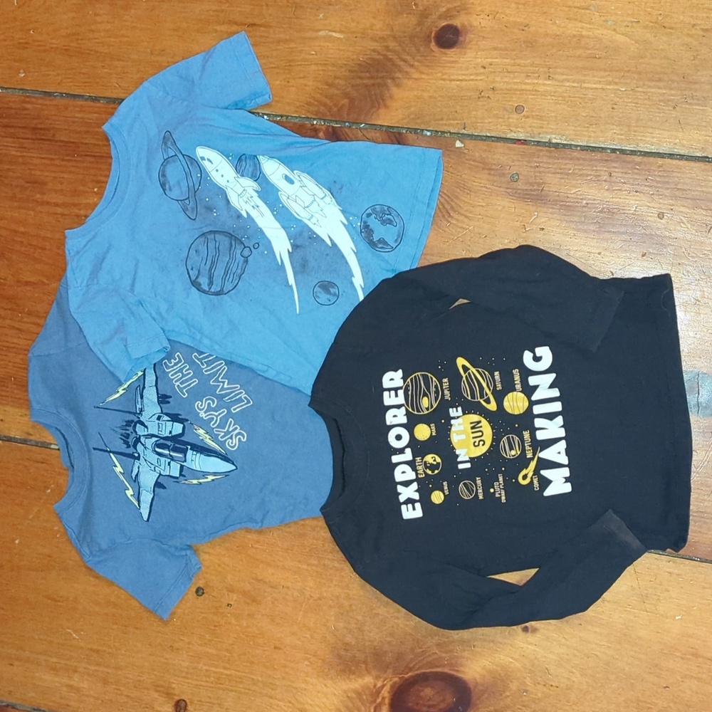3 Space Planets Shirts Boy 4